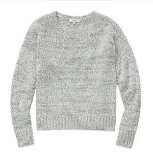 Aritzia Talula Cashmere Angora Wool Grey Chunky Knit Sweater